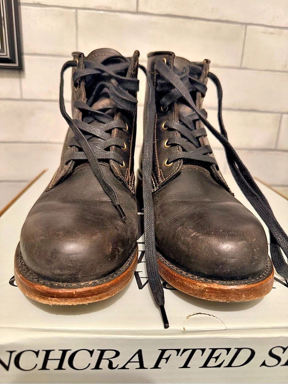 Frye Arkansas Midlace Leather Lace-Up Boots